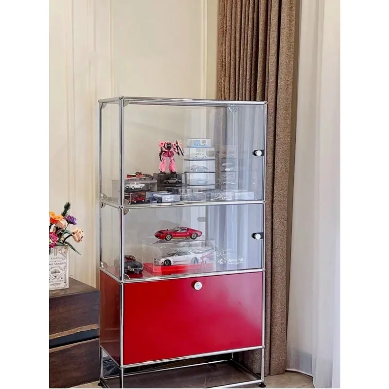 

Figure display cabinet Household wine Lego toy model collection Transparent ball shoe cabinet ins multi-layer