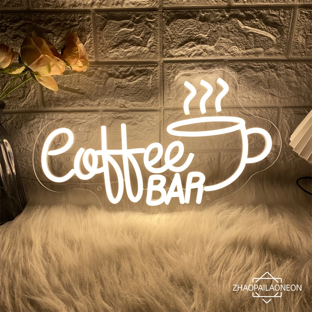 Coffee Bar Neon Led Sign Cafe Spiżarnia Neon Lights USB Coffee Shop Room Decor Signs For Spiżarnia Cafe Bar Decoration Neon Lamps