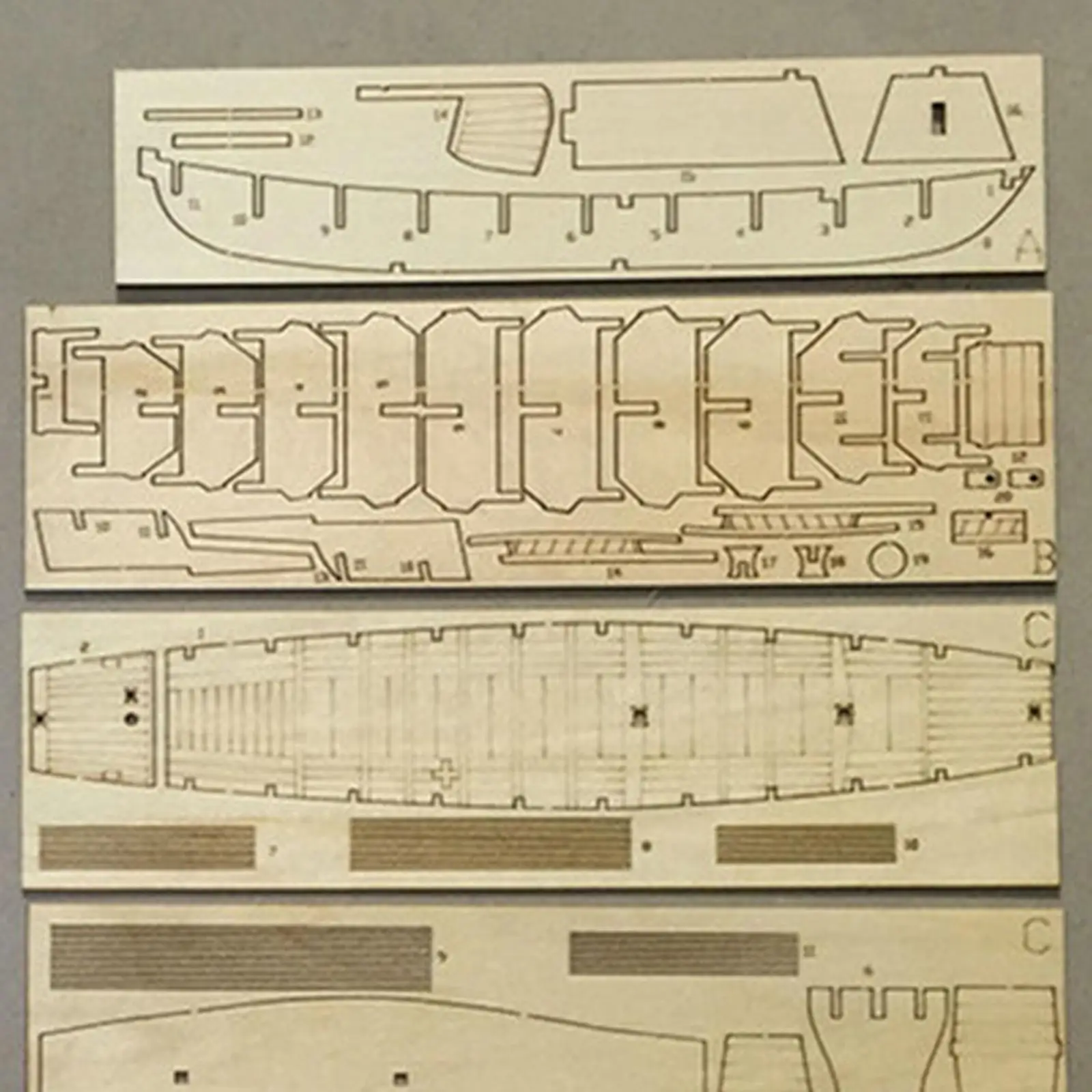 Houten zeilboot scheepsset boot speelgoed decor vakmanschap DIY 1:80 voor weergave