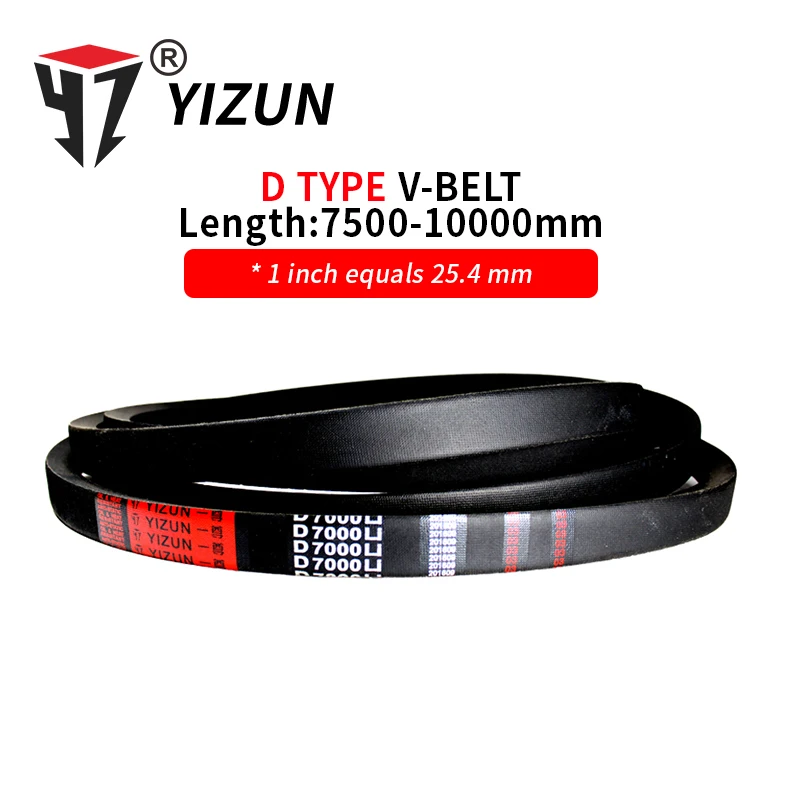 

YIZUN D Type D7500~10000mm Hard Wire Rubber Drive Inner Length Girth Industrial Transmission Agricultural Machinery V Belt