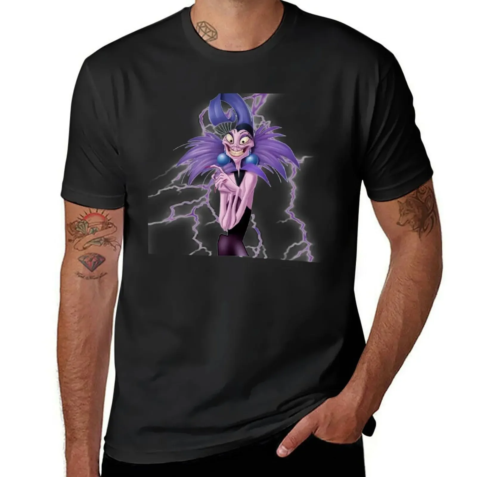 

yzma T-Shirt blacks customs mens graphic t-shirts hip hop