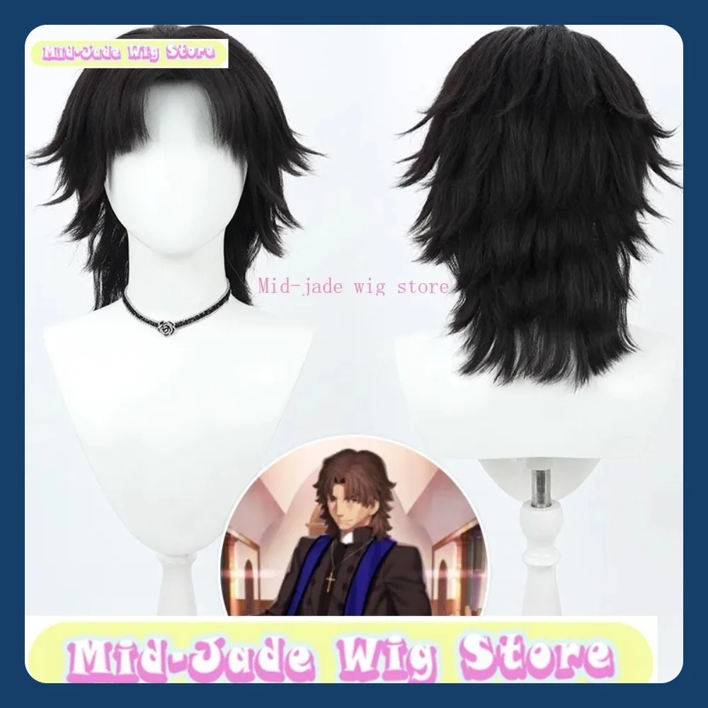 ミッドジェイドウィッグストア FGO グリゴリ・ラスプーチンコスプレウィッグアニメゲームロールプレイングハロウィンコスチューム小道具人工毛