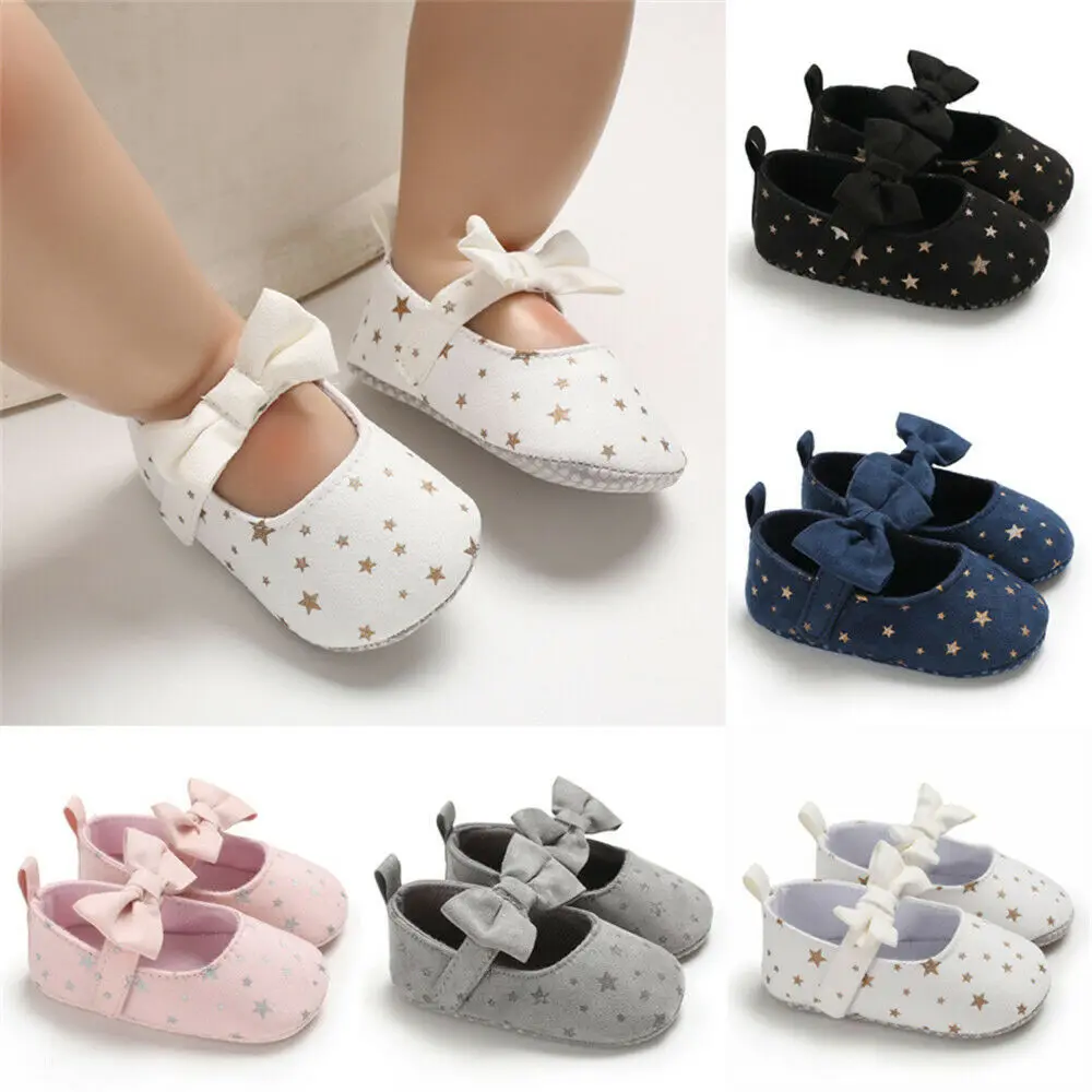 

Toddler Girl Crib Shoes Newborn Baby Girls Boys Bowknot Soft Sole Dot Print Casual Shoes Baby Shoes Girls Infant Shoes