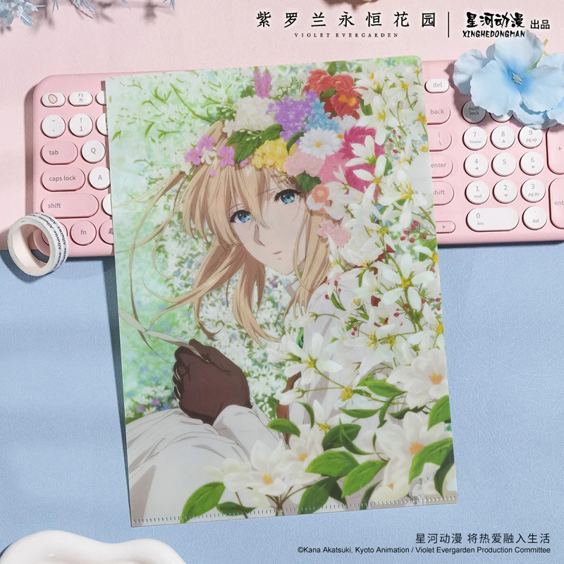 Violet Evergarden Flower Language Series China Official Authorization Folder