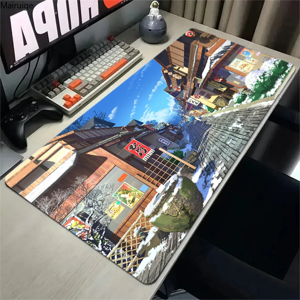 Japanese Street cherry blossoms Mousepad HD Gamer Non-slip Large Computer Art Game Office Extend Mouse Pad Rubber Table Mat