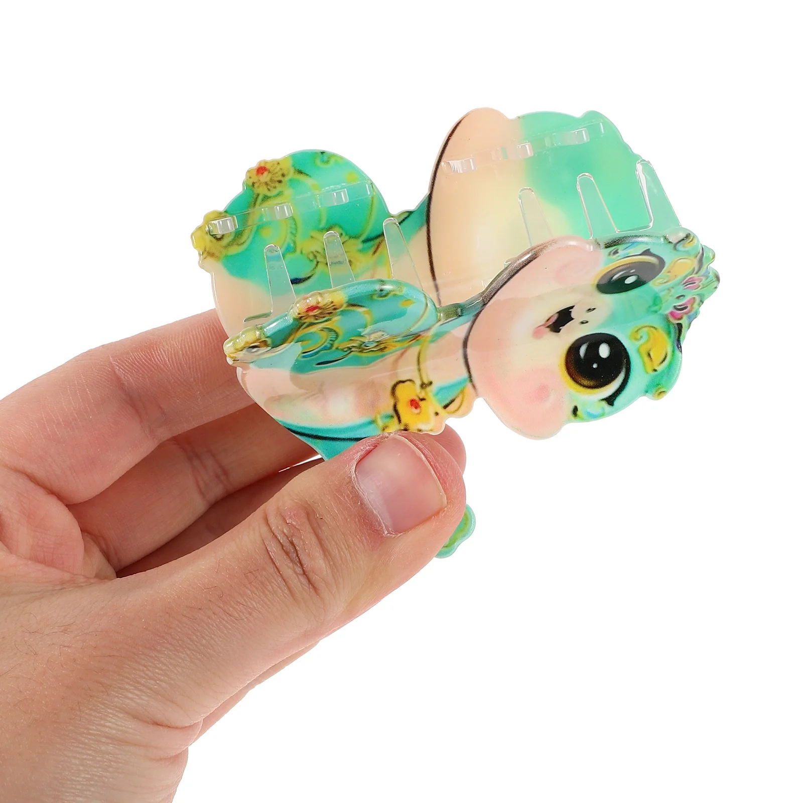 Grampo de garra de cabelo de cobra bonito dos desenhos animados pequeno animal em forma de plástico mini banana mandíbula grampos de cabelo para mulher