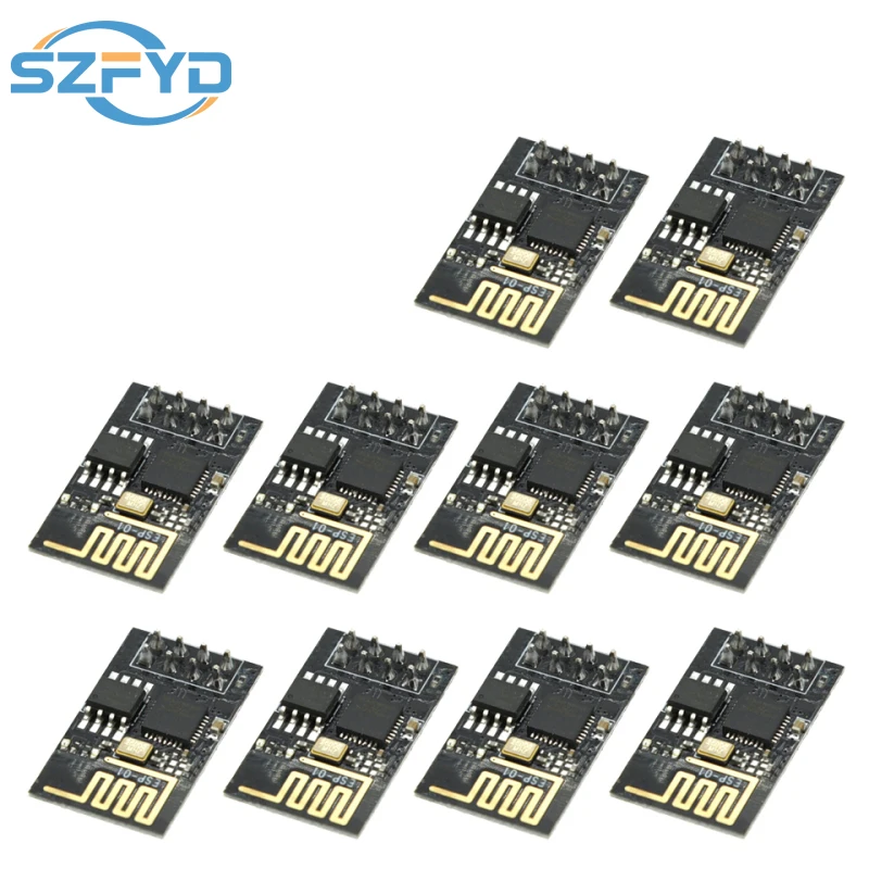 1/5/10 قطعة ESP-01 نسخة مطورة ESP-01S ESP8266 المسلسل WIFI نموذج أصالة مضمونة الإنترنت نموذج المجلس لاردوينو