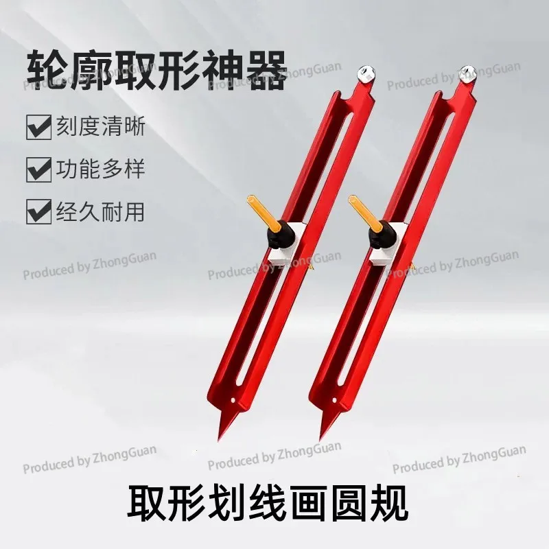 Contour Shaper Woodworking Tile Shaper Scribing Ruler Curvature Line Scriber Special-shaped Shaper Essential Tool