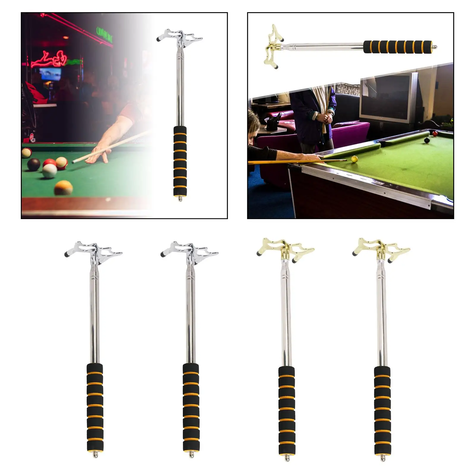 Taco de bilhar vara snooker cue resto retrátil bilhar cue ponte cabeça para competição