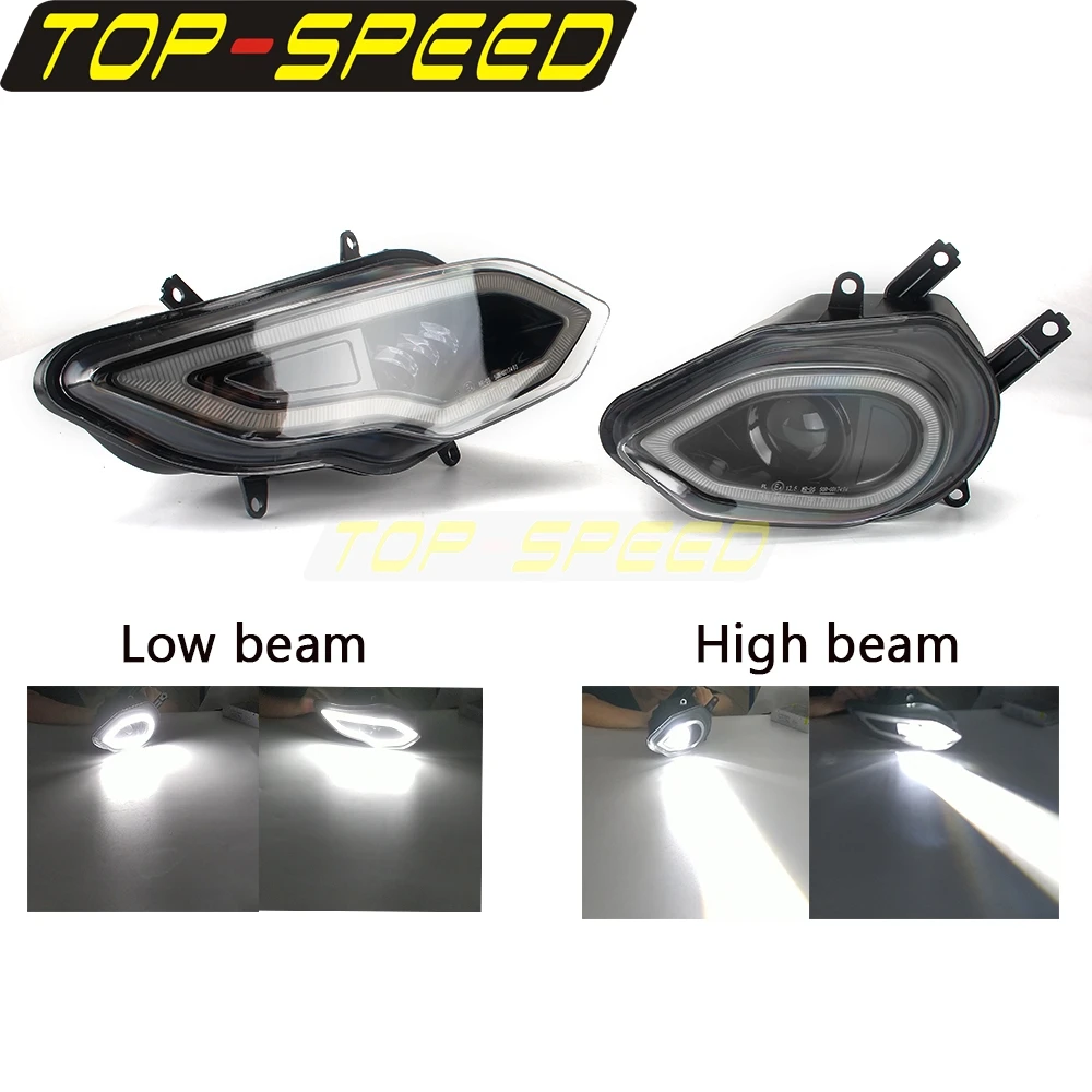 LED Head Lights Waterproof Headlamps High/low Beam Replacment Angel Eye Kits Head Lamps Accessories For BMW S1000RR 2015-2018