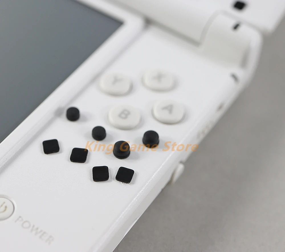 30 مجموعات المسمار المطاط قدم الغبار التوصيل ل 3DS XL LL الإسكان قذيفة المسمار قدم الغبار غطاء المكونات ل 3DSXL 3DSLL