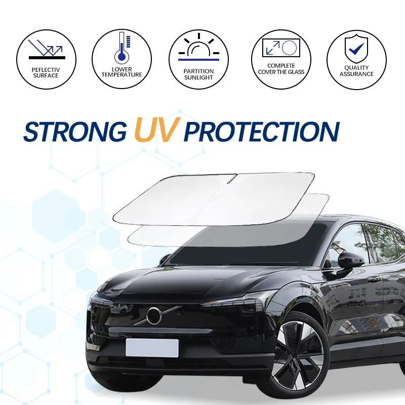 

Windshield Sun Shade For Volvo EX30 R design Sunshade Sun Visor Protector Foldable Blocks UV Rays Keep Your Car Cooler