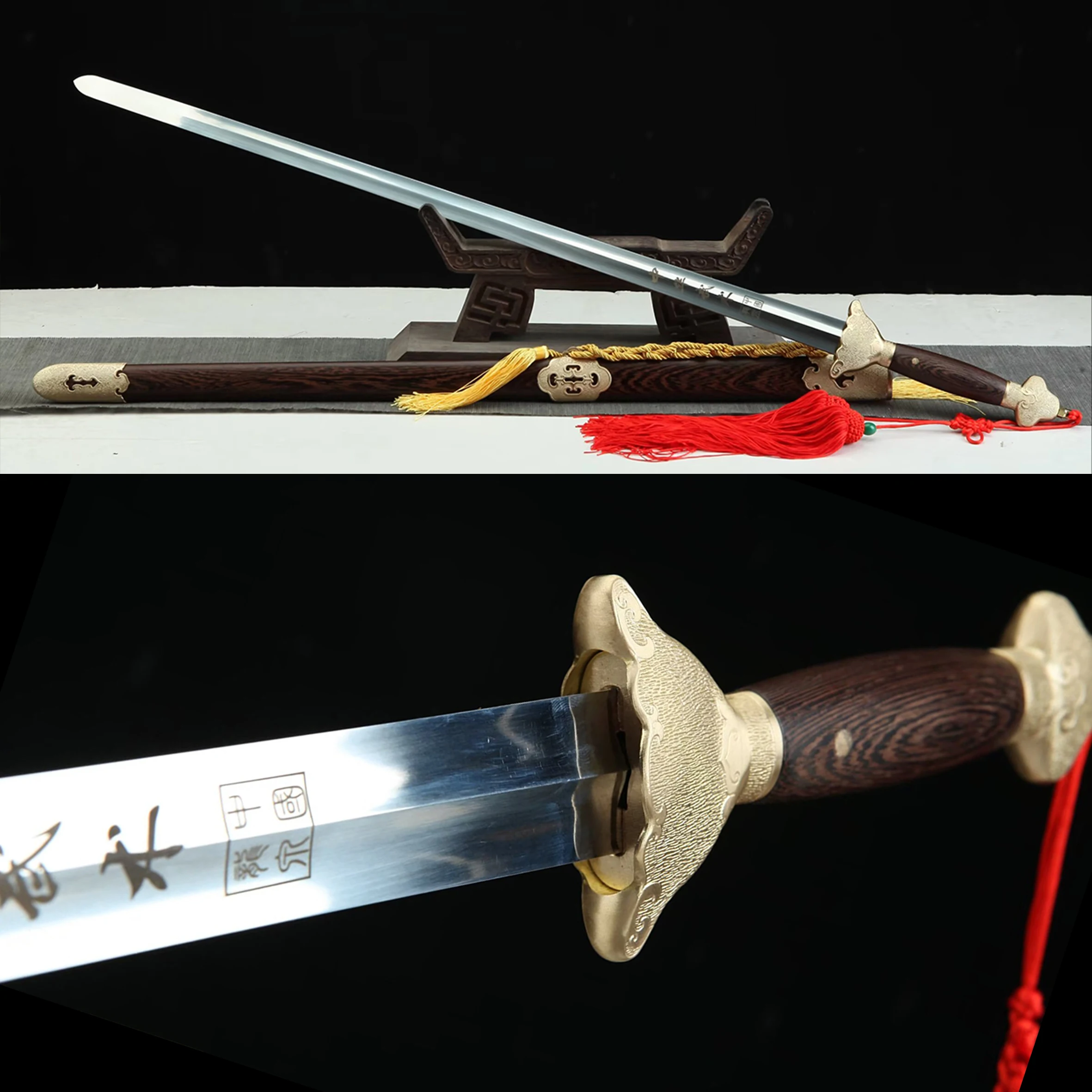 101cm Chinese Kung Fu martial arts Tai Chi sword - Male and Female Samurai sword - Soft blade made of stainless steel - Katana