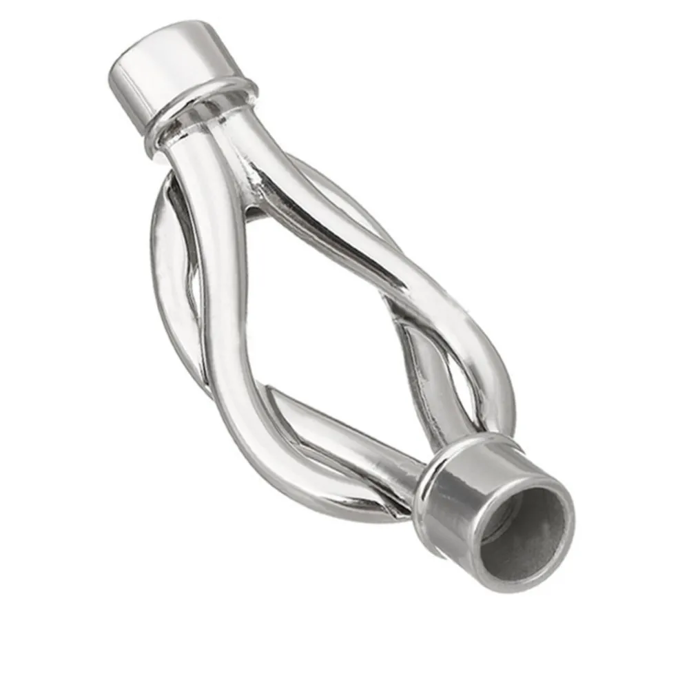 1 Buah 5Mm/6Mm Lubang Baja Tahan Karat Konektor Gelang Gesper Magnetik Kait Gesper untuk Tali Kulit DIY Gelang Temuan Perhiasan