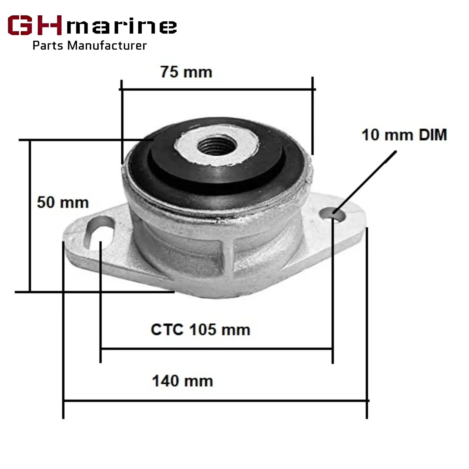 

843323 876596 Резиновый элемент опоры двигателя для Volvo Penta AQAD40 AQAD41 TMD31 KAD42P DP KAMD42 для лодок