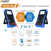 OWON 2 in 1 HDS120 4½ Digit Multimeter 1MHz Analog Bandwidth Oscilloscope 2.8-inch Easy Operation Waveform Automatic Measurement