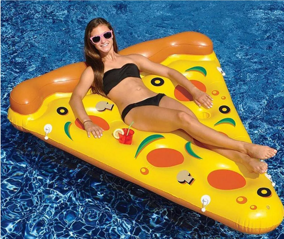 Zattere per piscina Gonfiabili Ride-on Gioca Acqua Divertimento Piega Divano in PVC Gonfiare Poltrona Galleggiante Nuoto estivo Spiaggia al mare 180 cm