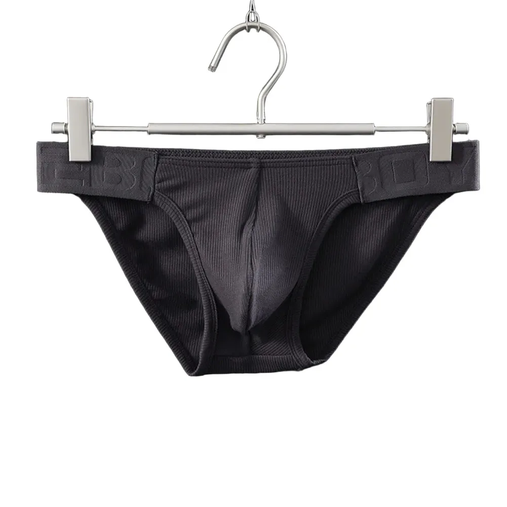 For Everyday Use XL 2XL Ribbed Briefs Breathable Classic Style Briefs Low Rise Underpants Ribbed Design Briefs