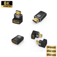 HDMI Adapter 2.1 Male to Female Extender Compatible 8K 60Hz 4K 120Hz 48Gbps HDR Video for Sony PS5 Laptop HD TV Projetor Adapter