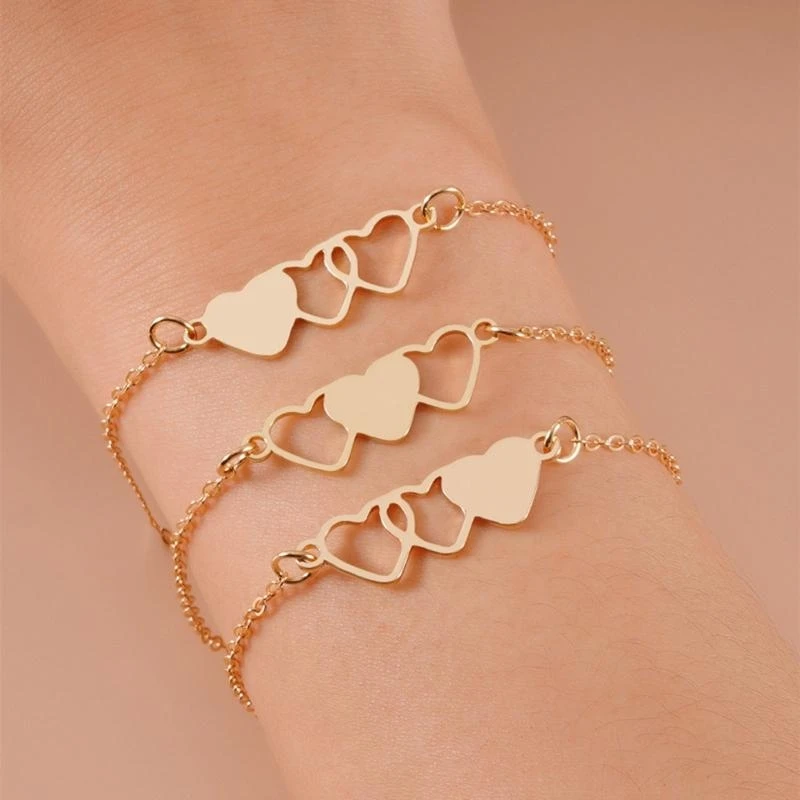 3Pcs/Set Family Sister Gift Promise Bracelets Friendship Relationship Bracelet for Best Friend Sisters Family