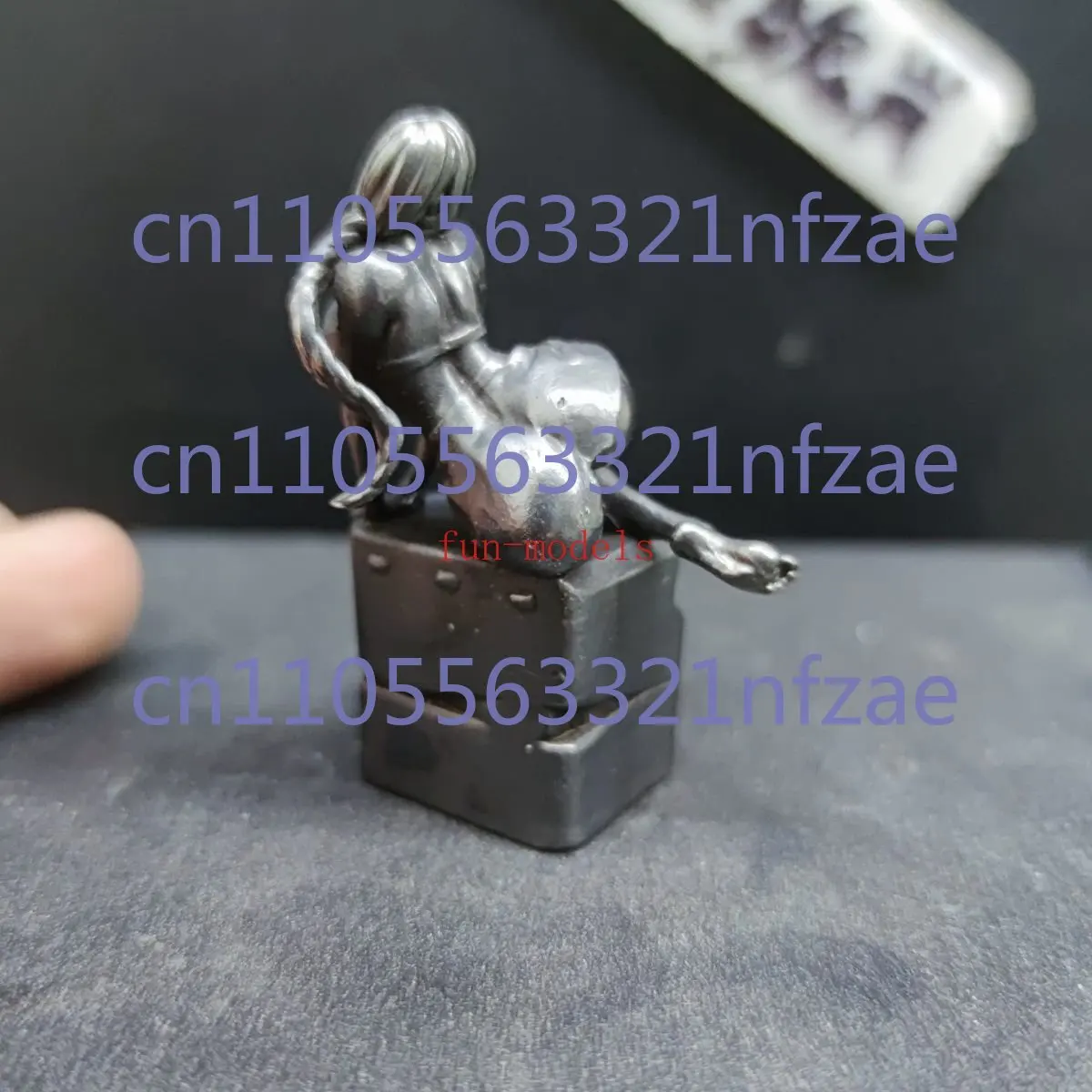 

Китайская медная старая черная девушка офисные украшения ручной работы статуя коллекционная