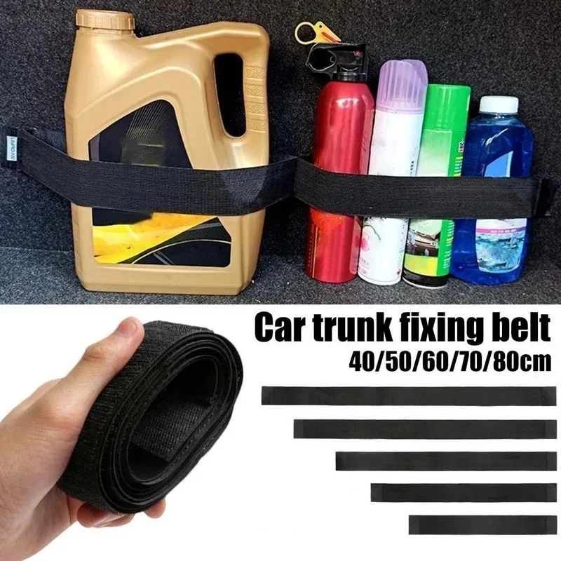 1-3 Stück Auto-Kofferraum-Aufbewahrungstasche mit Elastischem Befestigungsgurt, Innenraum-Artikel-Fixierung, Aufbewahrungstasche mit Befestigungsband, Auto-Innenausstattung Zubehör