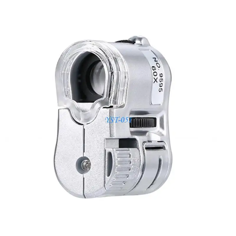 E15A Electronics 60X Magnifier Glass with LED for Repair and Assembly Work
