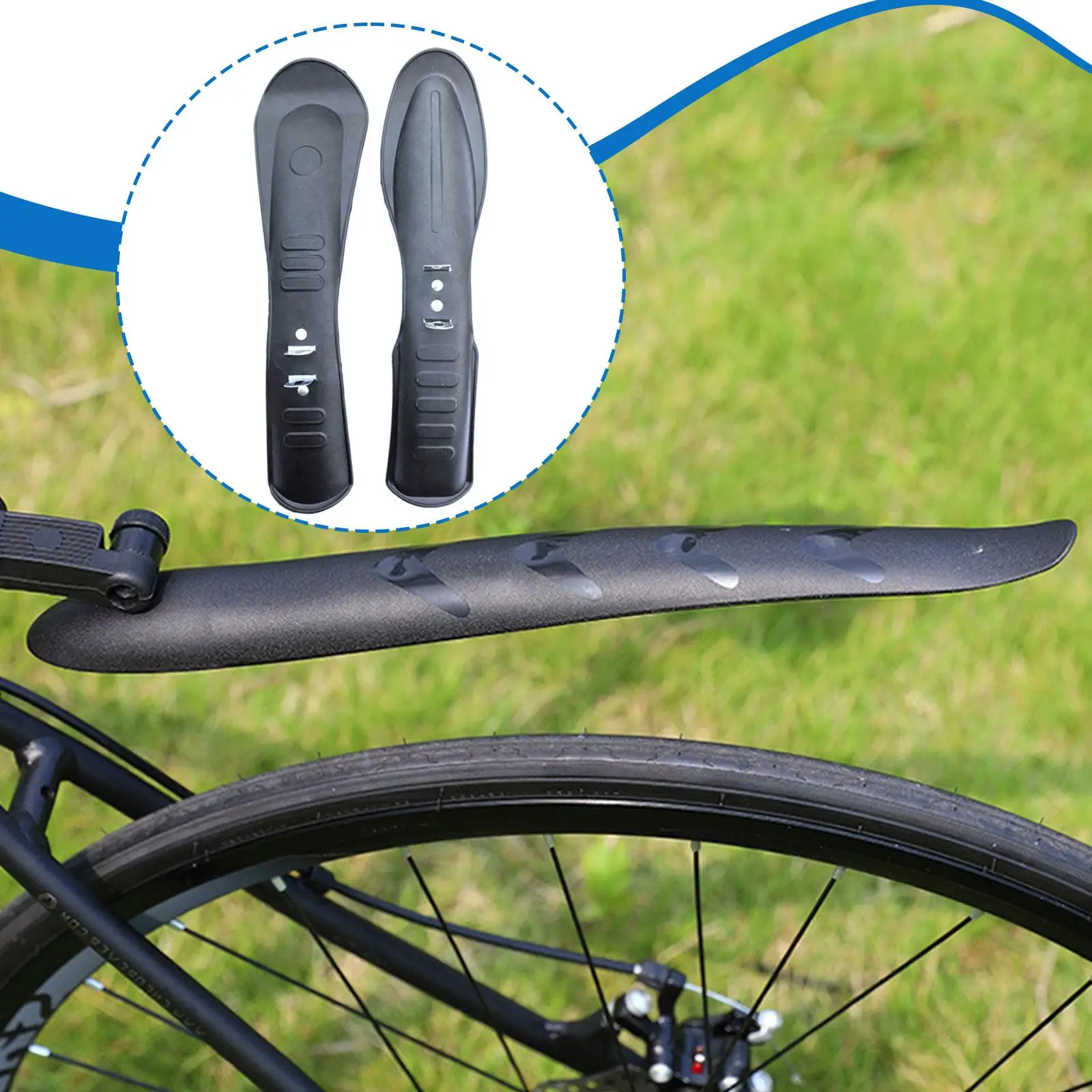 Childrens Bicycle Fenders Front and Rear Set DIY Accessories Mudproof Thicken