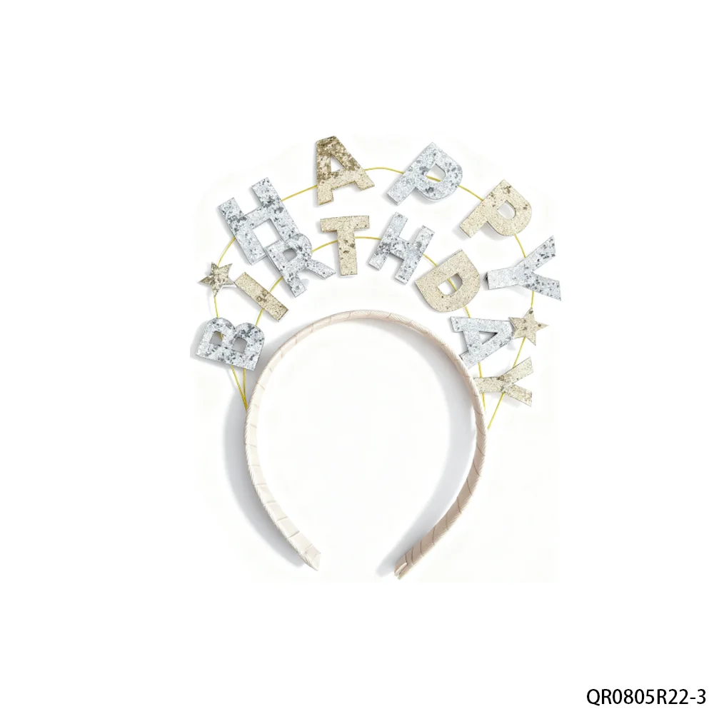 عصابة رأس عيد الميلاد الذهبية والفضية اللامعة من PESENAR، تصميم الحروف، زخرفة النجوم، لامعة رائعة