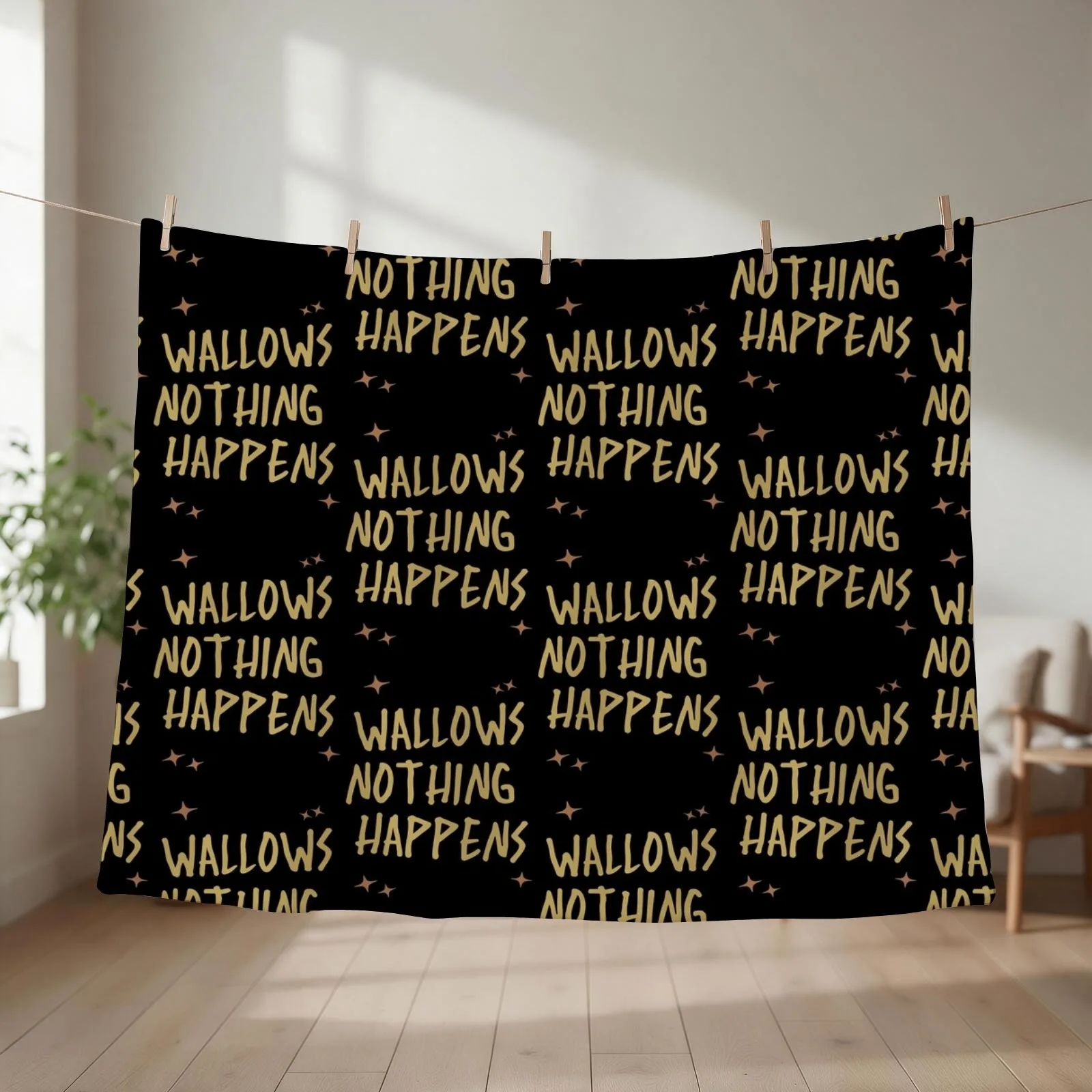 Wallows Nothing Happens Music Throw Blanket couch cozy soft plush fuzzy picnic outdoor blanket