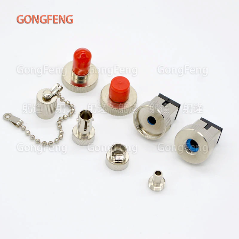 

Hot Sell Optical Fiber Connector SC/ST/ FC Optical Power Meter Conversion Adapter Coupler Flange Red pen Metal Accessories