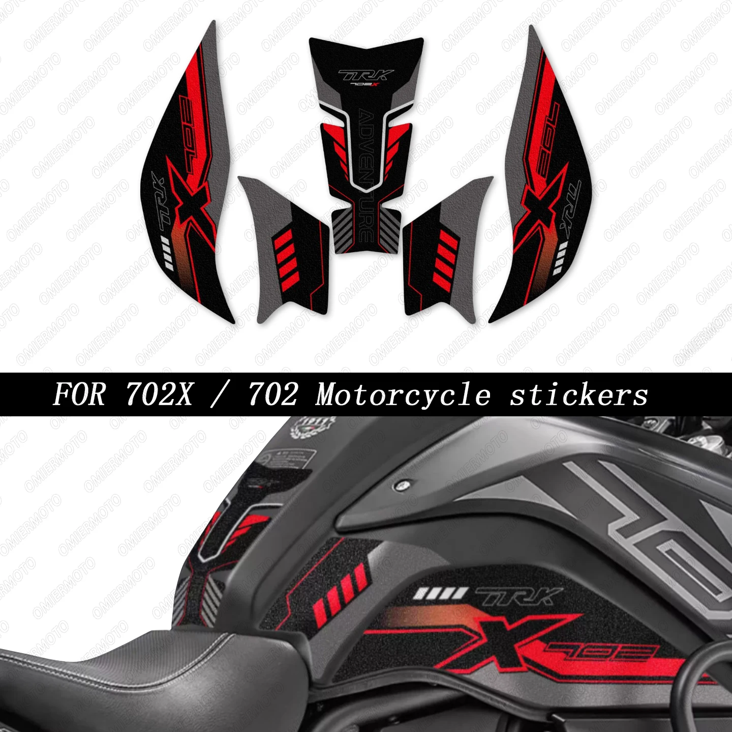 

3 м аксессуары для мотоциклов, защитная накладка на бак, наклейка с глазурью и наклейки для TRK 702X 702