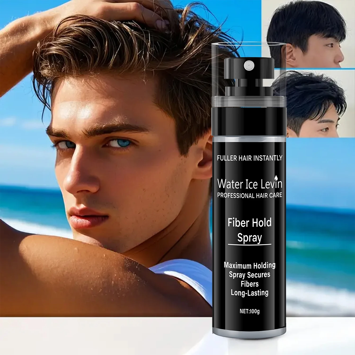 

Волоконный спрей, 100 мл — простой в использовании, стойкий, пухлый и текстура, подходит для всех причесок, с естественным объемным внешним видом