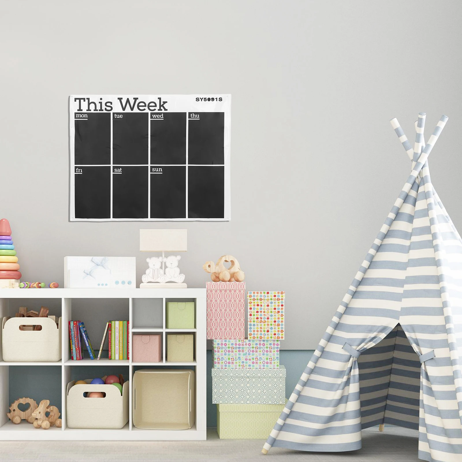 Small Plan Board Household Chalkboard Sticker Self-Adhesive Schedule Board Wall Fridge Weekly Plan Reminder Daily Use Wall