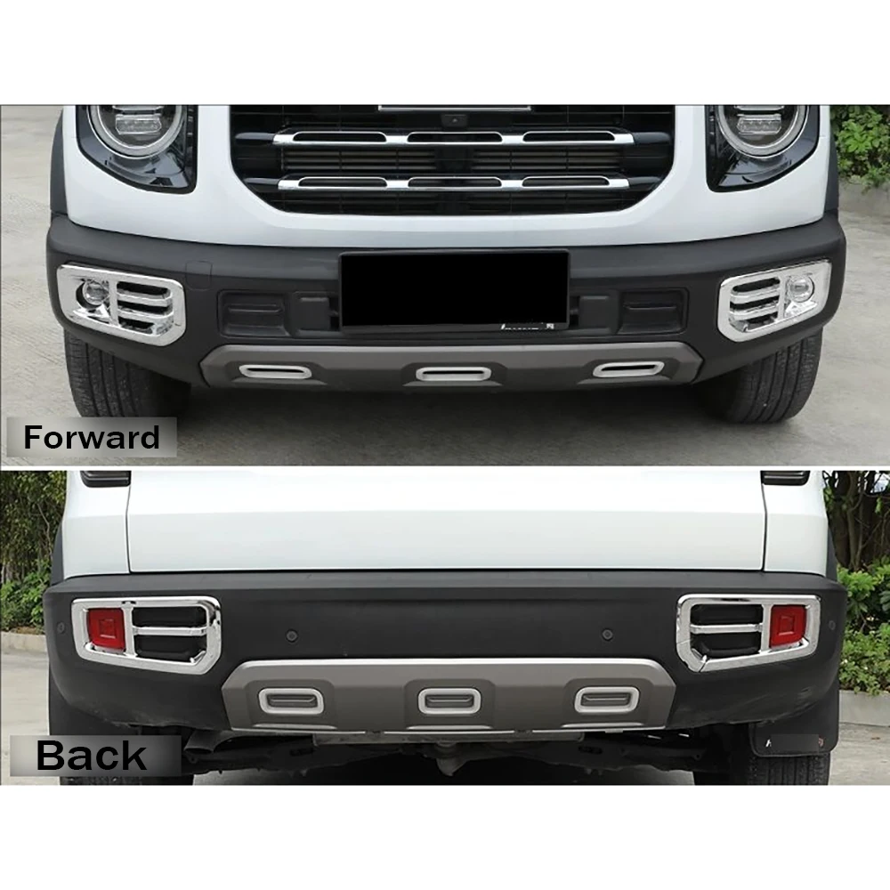 Front and Rear Fog Lamp Frame For Great Wall GWM Haval DARGO 2020-2024 Fog Lamp Decorative Frame Exterior Modification