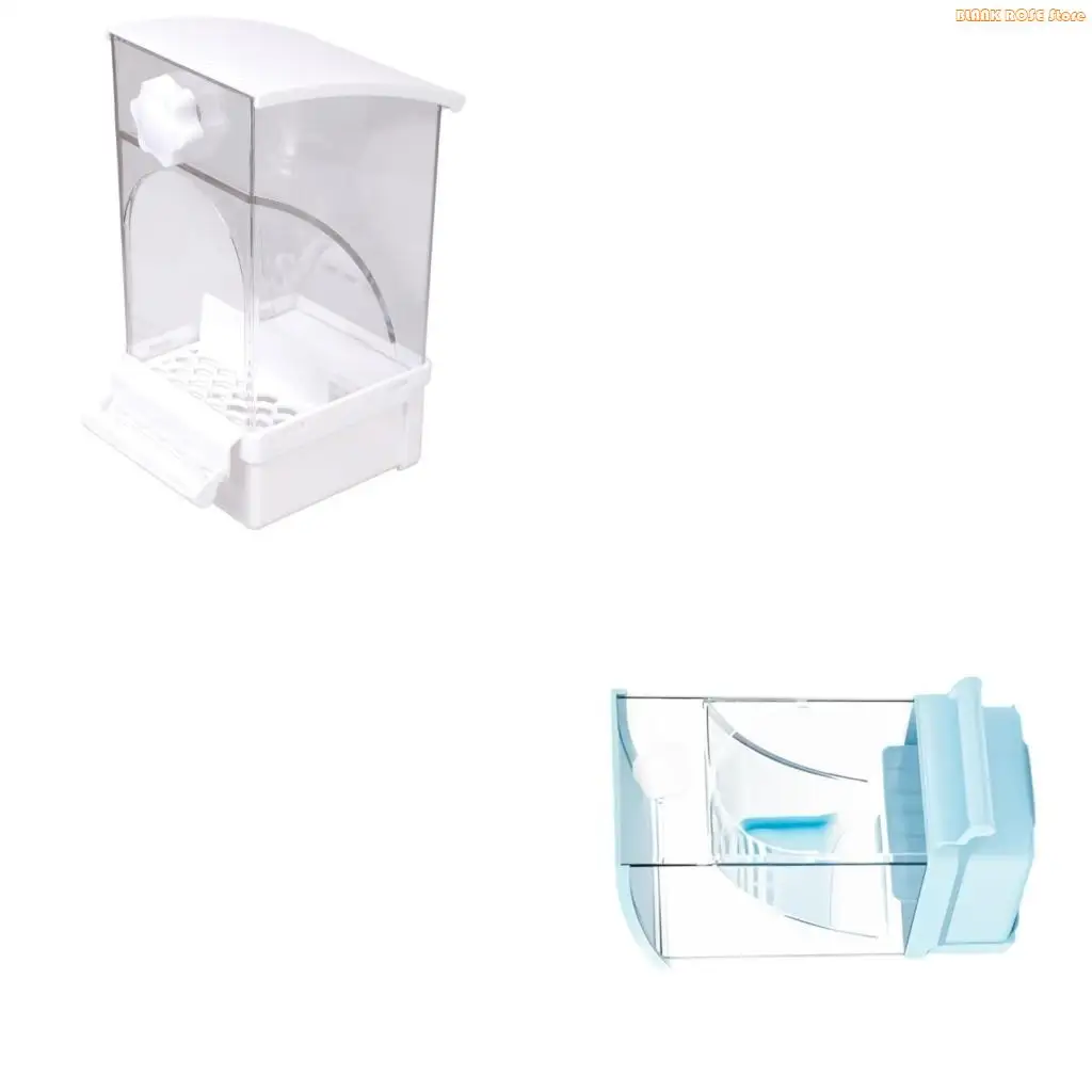 K1AE Automatic Bird Dispenser With Easy to Clean Removable Tray Separation Cage Accessories for Parrots Budgies