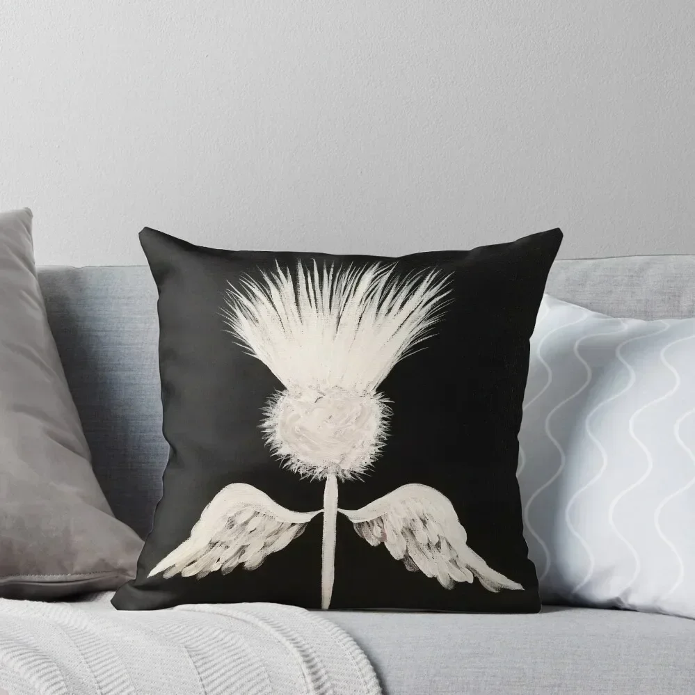 

Scottish thistle black and white contemporary style Throw Pillow Sofa Cushion Cover Couch Cushions pillow