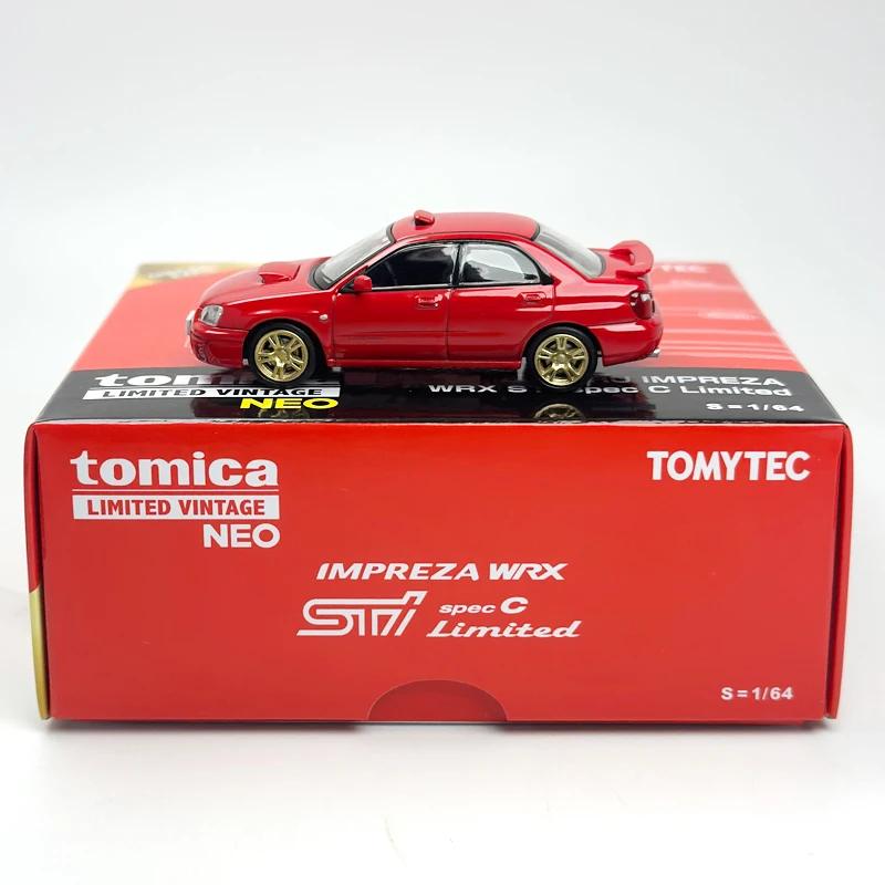 نموذج سيارة TLV 1:64 WRX STI Imprea TLV-N333913 إصدار محدود من السبائك الحمراء في معرض ماليزيا #2