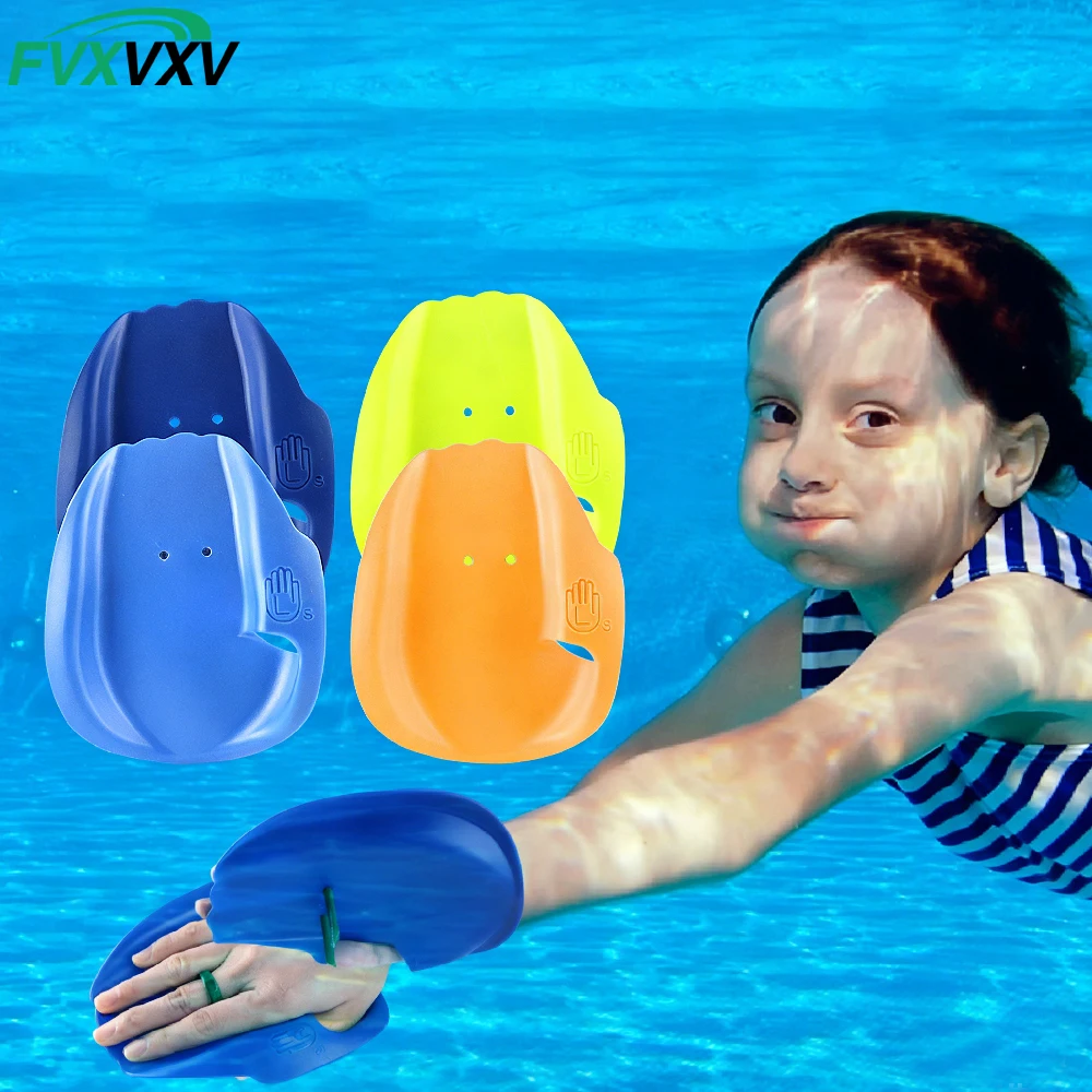 

1Pair Swim Hand Paddles for Lap Swimming Training, Swim Gear for Adults & Kids - Improves Speed, Form & Stroke Technique