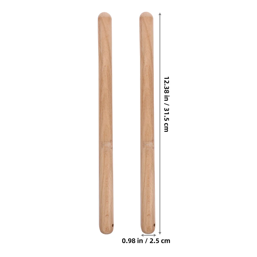 4Pcs Taiko Drumsticks Wooden Drum Sticks for Marching Band Practice Percussion Rhythm Sticks Marching Drumsticks