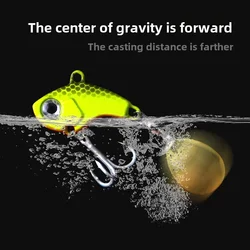 EASYFISH 1pcs 7g 10g 14g 20g ABS Tail Spinner Fishing Lure Metal VIB Rotating Tail Swimbait Trout Spinner Bait Bass Fishing