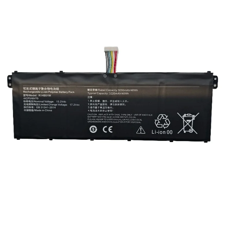 R14B01W لشاومي RedmiBook 14 16 XMA1901-DA/DG/DJ XMA1901-AA/AG بطارية الكمبيوتر المحمول 15.2V 48Wh 3220mAh