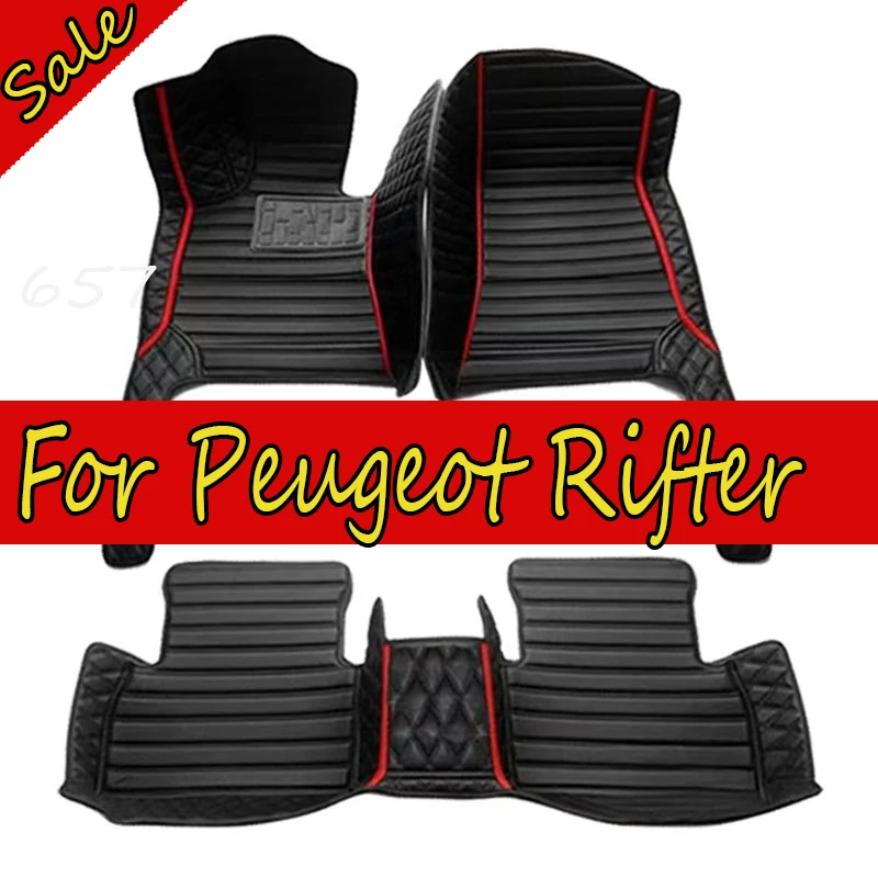 

Автомобильные коврики для Peugeot Rifter K9 2019 2020 2021 2022 5-местные пассажирские версии Водонепроницаемый автомобильный коврик для ног Автомобильные аксессуары