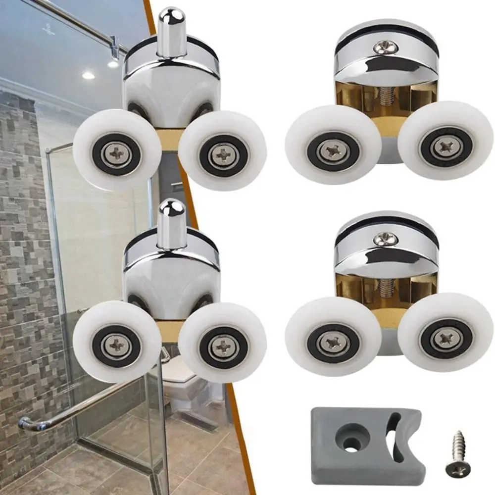 

Top / Bottom Door Wheels Aluminum Alloy Bearing Rollers Sliding Door Rollers Swinging Pulley Top Shower Door Replacement Rollers