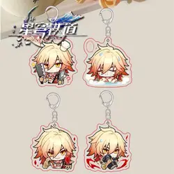New Honkai: Star Rail Game Mydeimos Pendant Keychain Cute Cartoon Anime Keyring Backpack Jewelry Accessories Cosplay Badge Gift