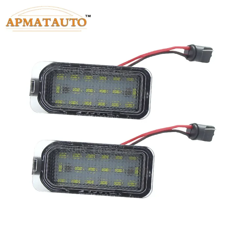 

2 шт. белая светодиодная лампа освещения номерного знака Canbus для Ford Fiesta JA8 Focus S-MAX C-MAX Mondeo Kuga Galaxy OEM Замена