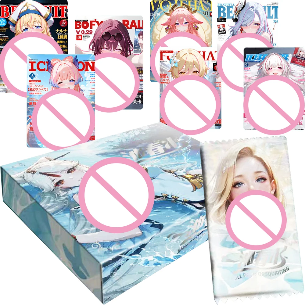 Volledige vijver van spuitende collectiekaarten Anime Game Glamour Girls Unieke verleiding Mode Posterkaarten Booster Box Speelgoed Geschenken