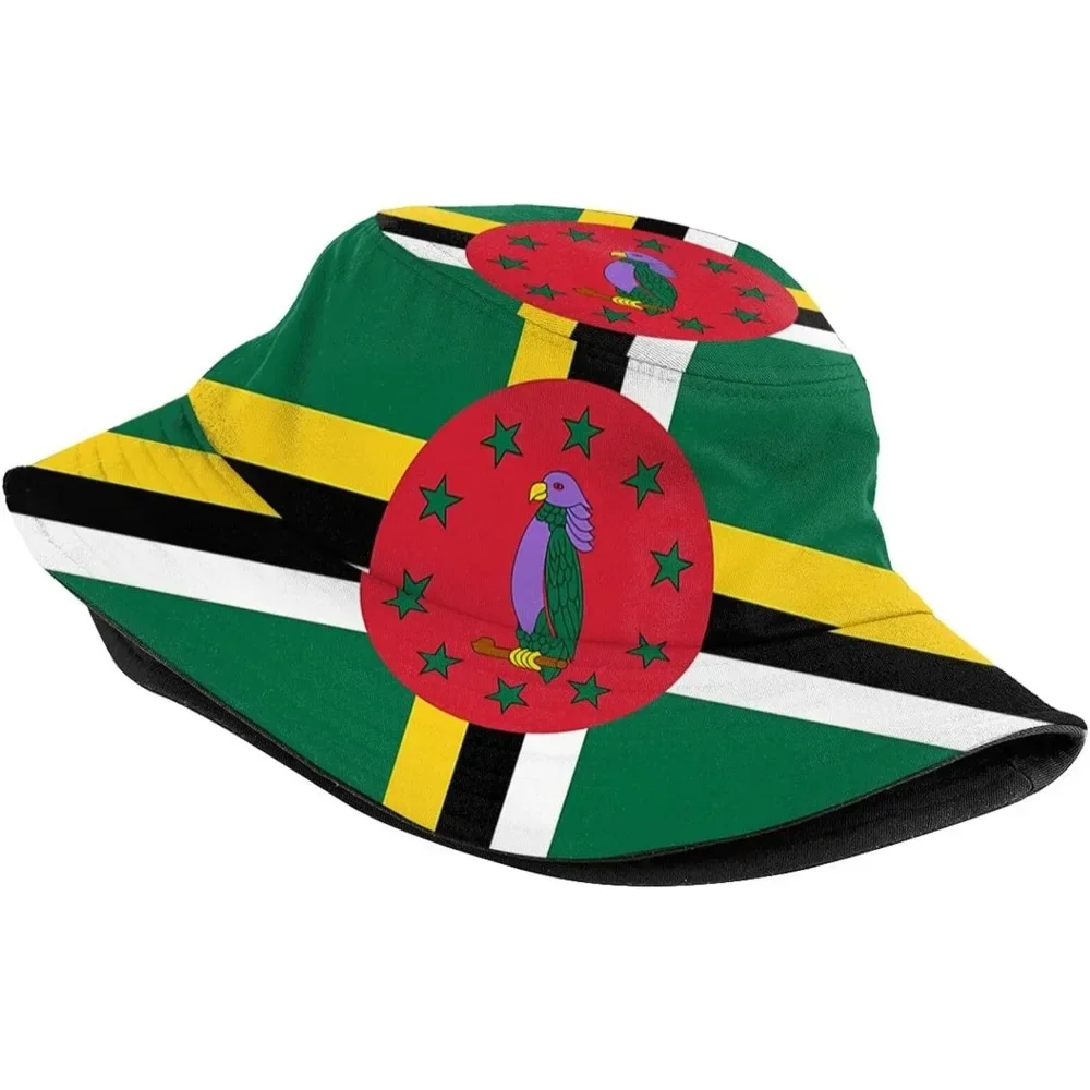 Dominica Flag Fisherman Cap Hip Hop Gorras Summer Unisex Printing Bucket Hat Outdoor Gardening Beach Camping Hiking Fishing Caps