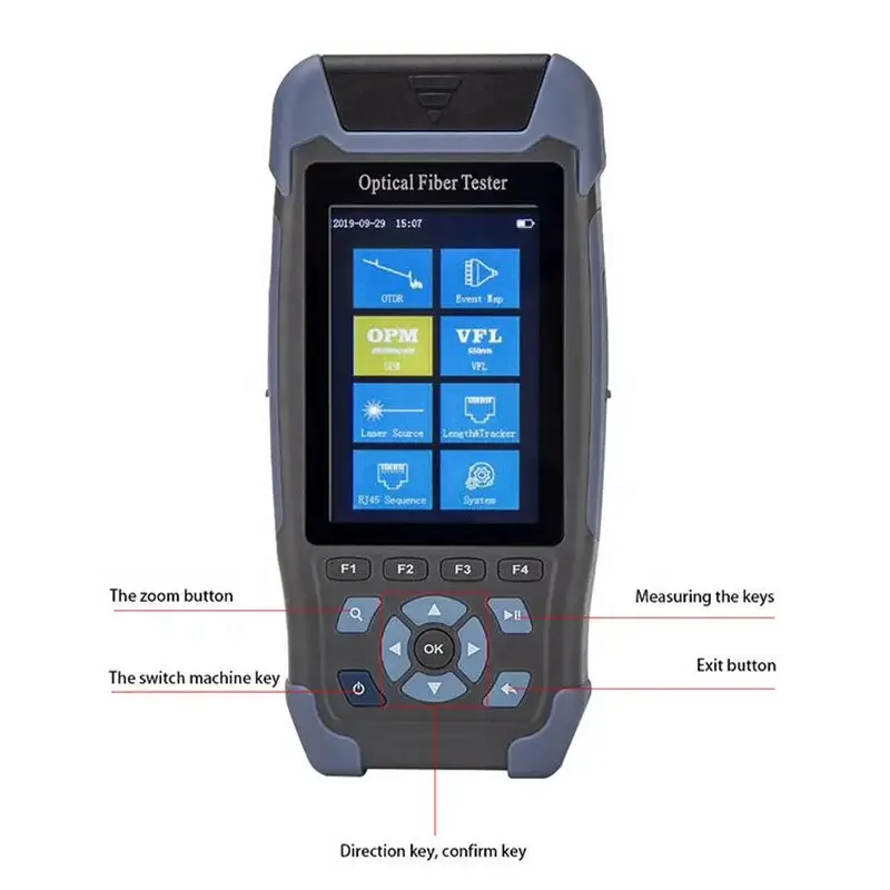 mini OTDR NK3200D optical fiber tester  980nm 1310 1550nm optical time domain reflectometer  fiber tester for ftth