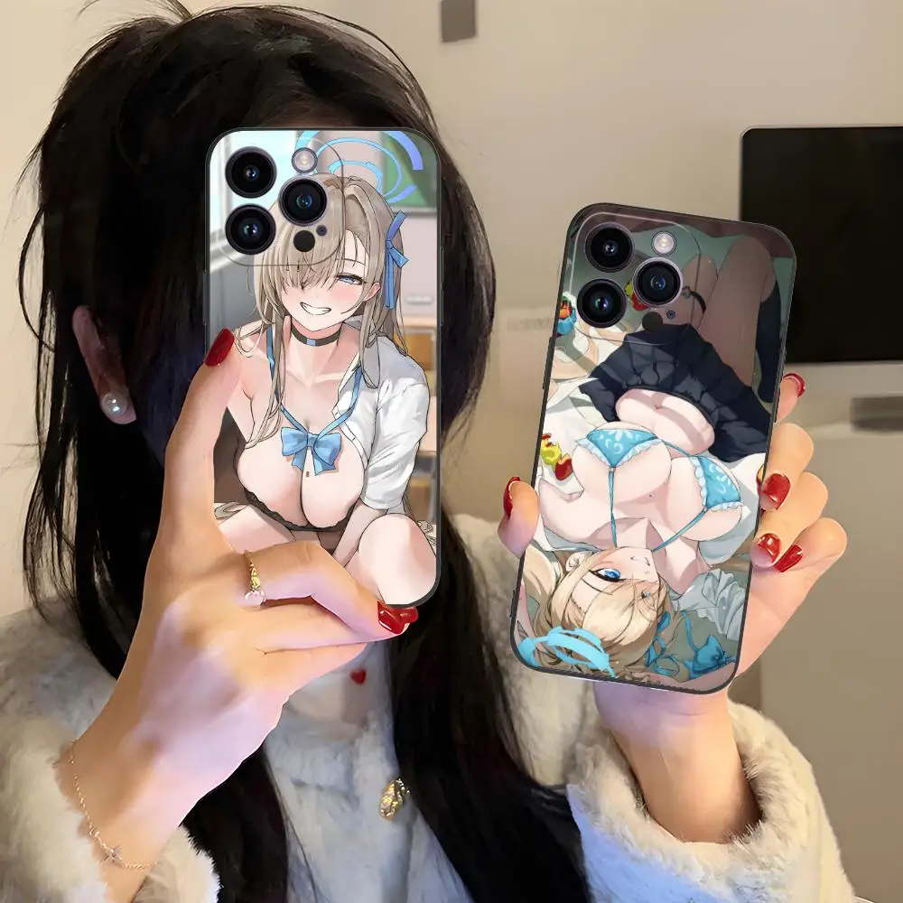 

Чехол для мобильного телефона Blue Archive Asuna для iPhone 16, 15, 14, 13, 12, 11 X XR XS 8 7 Pro Max Plus, мини-цветный защитный роскошный чехол